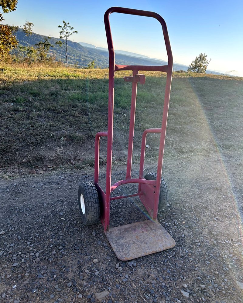Our Dayton hand truck rated for 650 pounds